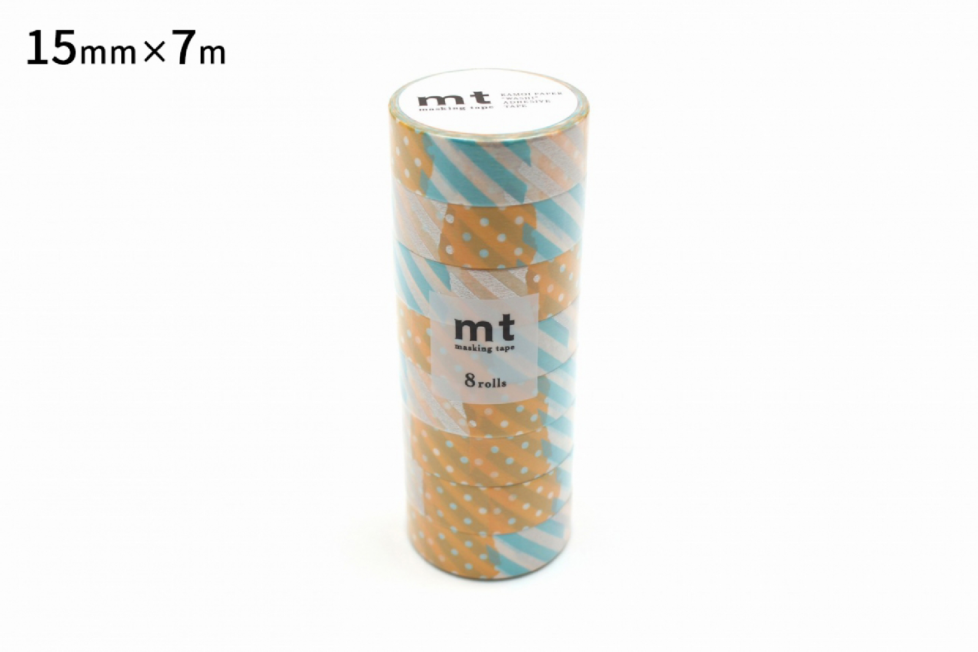 △mt 8P つぎはぎ・H(15mm×7m) | mt 8パック deco | マスキングテープ