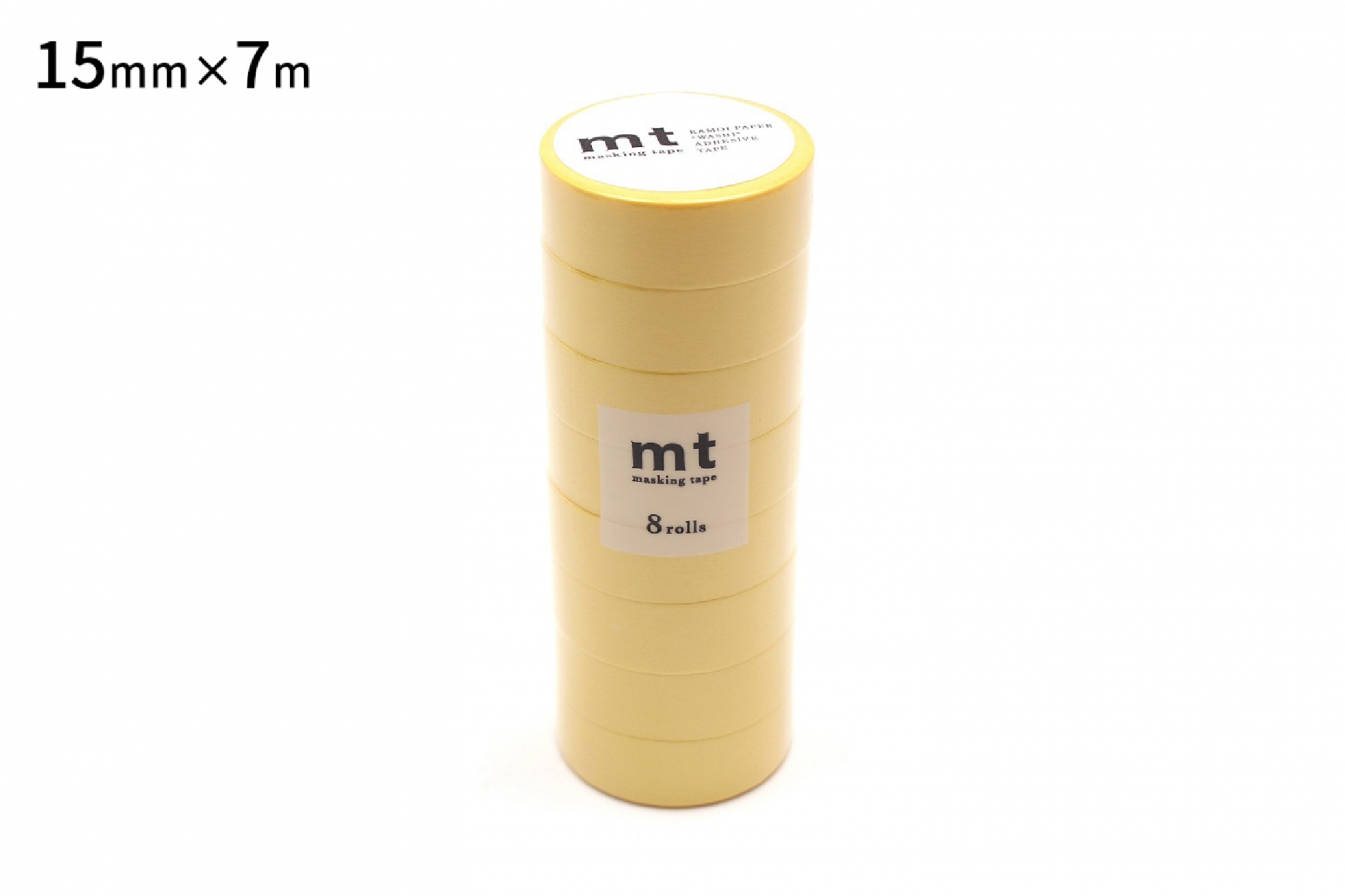 mt 8P たまご(15mm×7m) | mt 8パック basic | マスキングテープ「mt