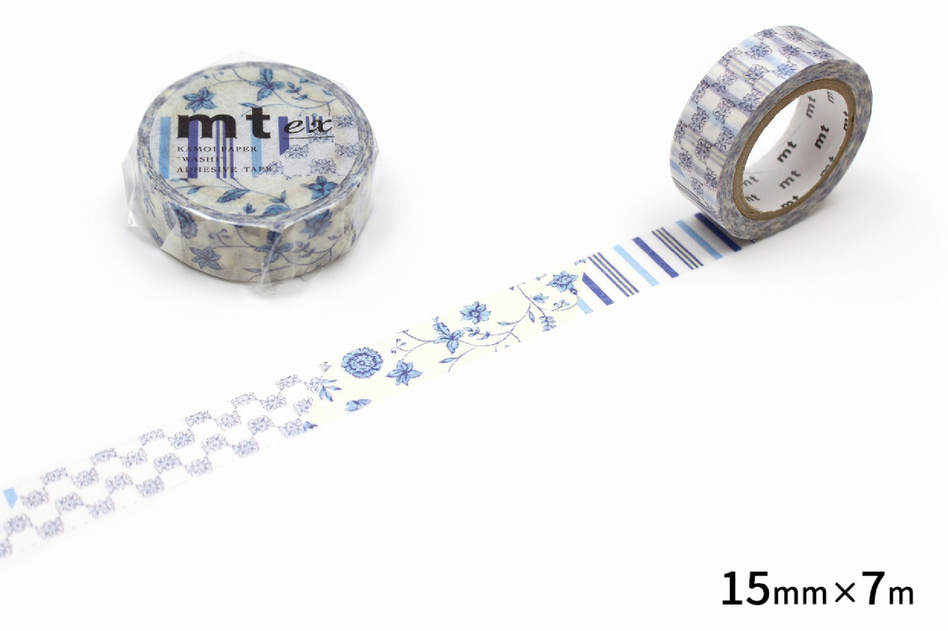 mt ex Flower dark blue RR(15mm×7m) | mt mt ex | マスキングテープ